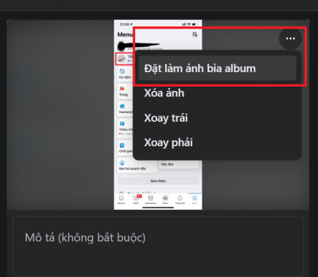 cach tao album tren fanpage 2021 12