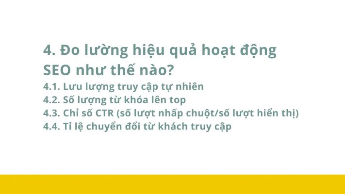 do luong hieu qua hoat dong seo