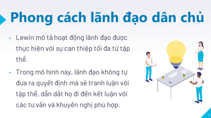 phong cách lãnh đạo dân chủ