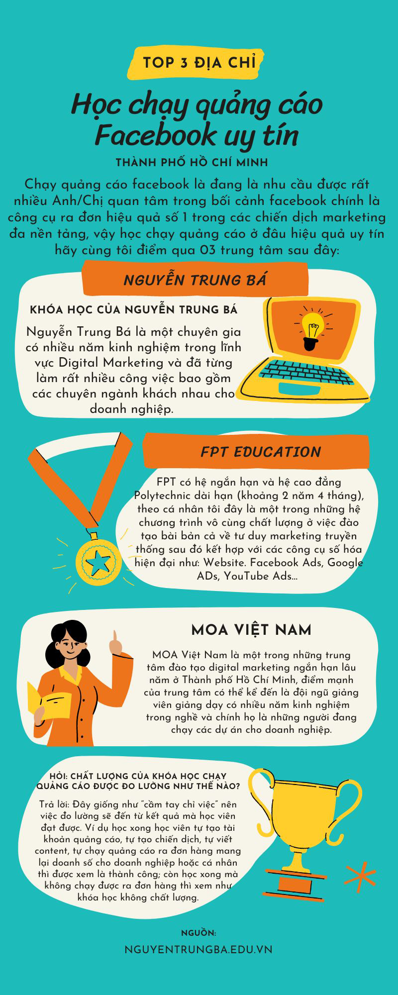 hoc chay quang cao o dau