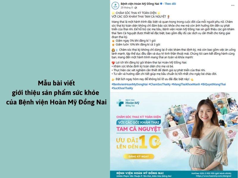 Mẫu bài viết giới thiệu sản phẩm sức khỏe