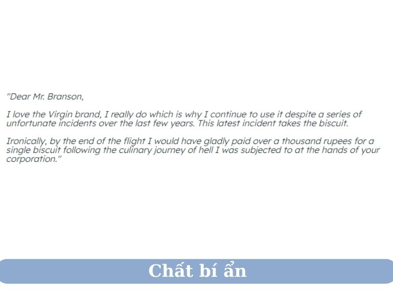 Feedback hài hước - Chất bí ẩn