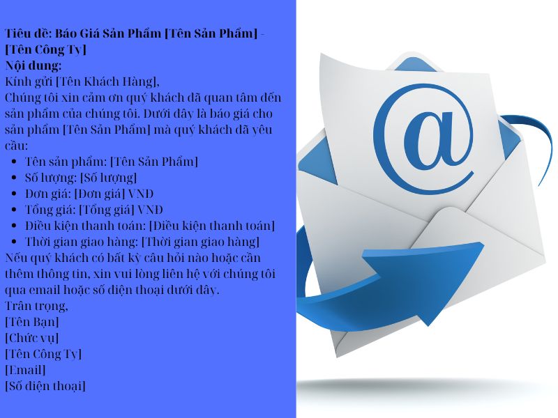 cách viết email báo giá cho khách hàng